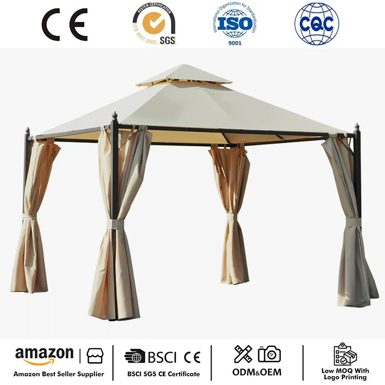 Gazebo de Pátio de Metal de 10' x 10'