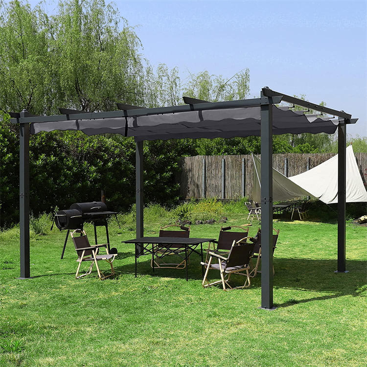 Shelte de pérgola de alumínio de pátio de 13 x 10 pés