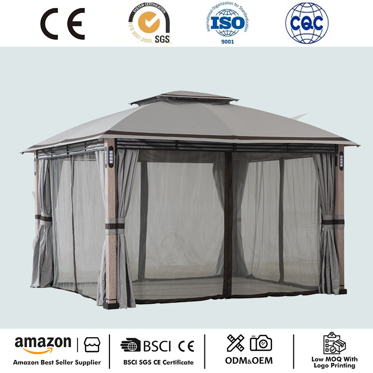 2 backyard de camada gazebo macio