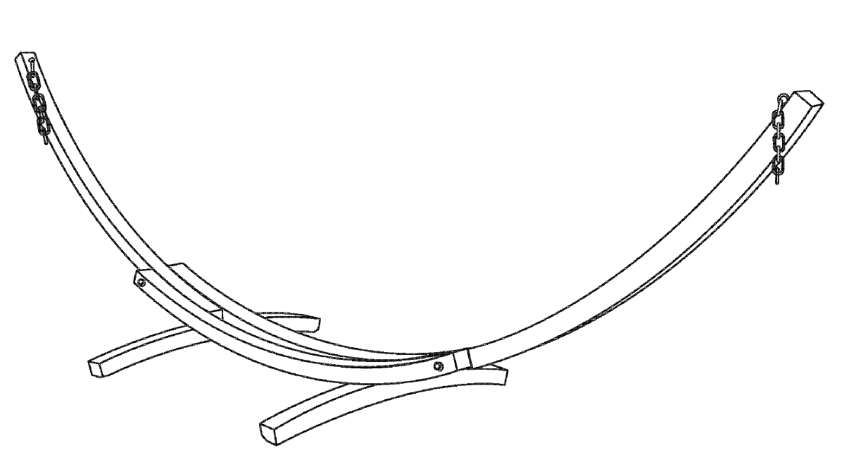 Instruções de montagem do suporte de rede em arco de madeira