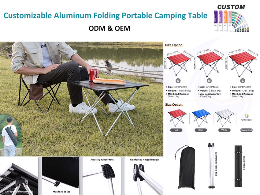 Você tem esta mesa dobrável de acampamento?