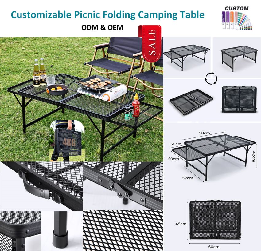 Precisa de uma mesa de acampamento portátil?