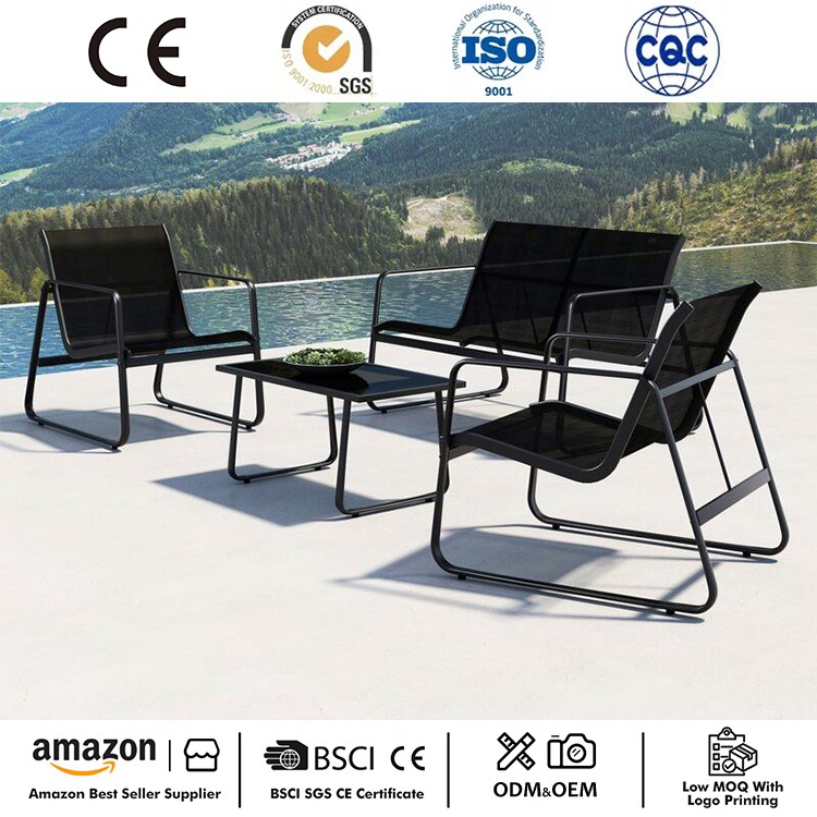 Conjunto de móveis de pátio de 4 peças