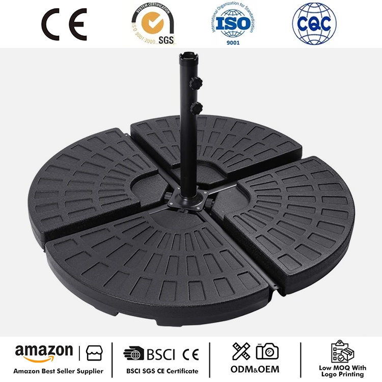 Suporte de base de guarda-chuva em forma de leque 4 peças