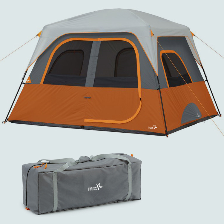 Barraca de acampamento de dois andares para 6 pessoas