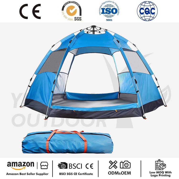 Barraca de acampamento pop-up automática