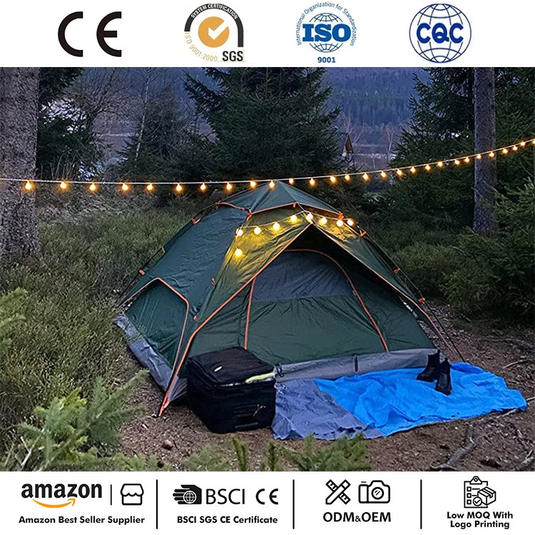 Barraca de acampamento à prova d'água automática para 3 pessoas