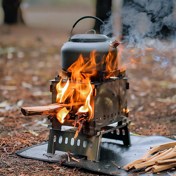 Fogão a Lenha de Acampamento
