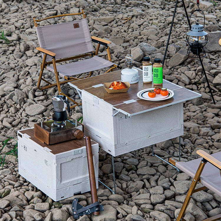 Caixas de armazenamento de acampamento dobráveis