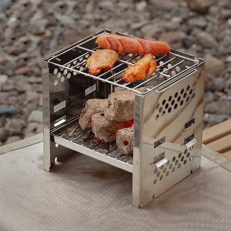 Queimador de fogão para churrasco de acampamento
