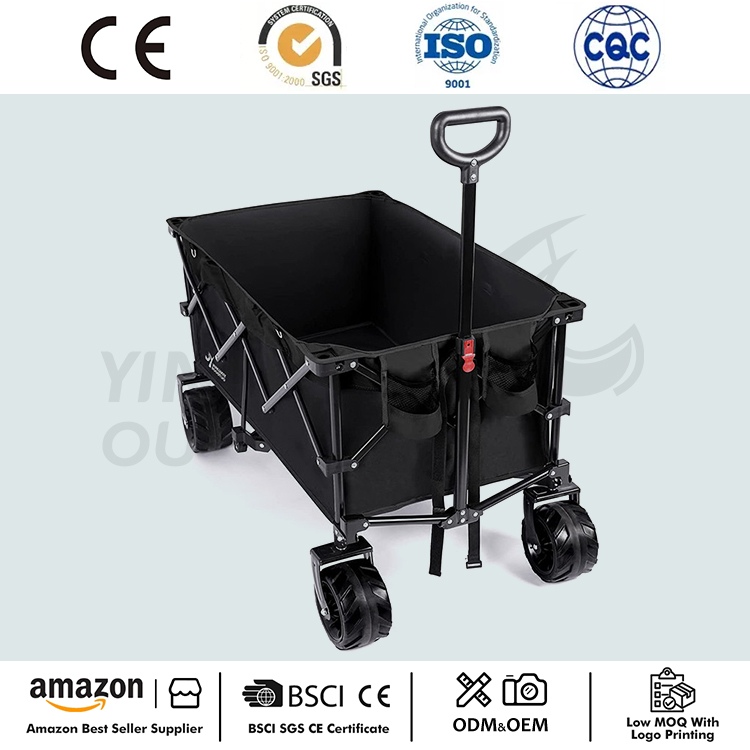 Carrinho de mão portátil dobrável para jardim