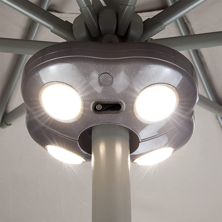 Poste de luz de guarda-sol de LED para pátio