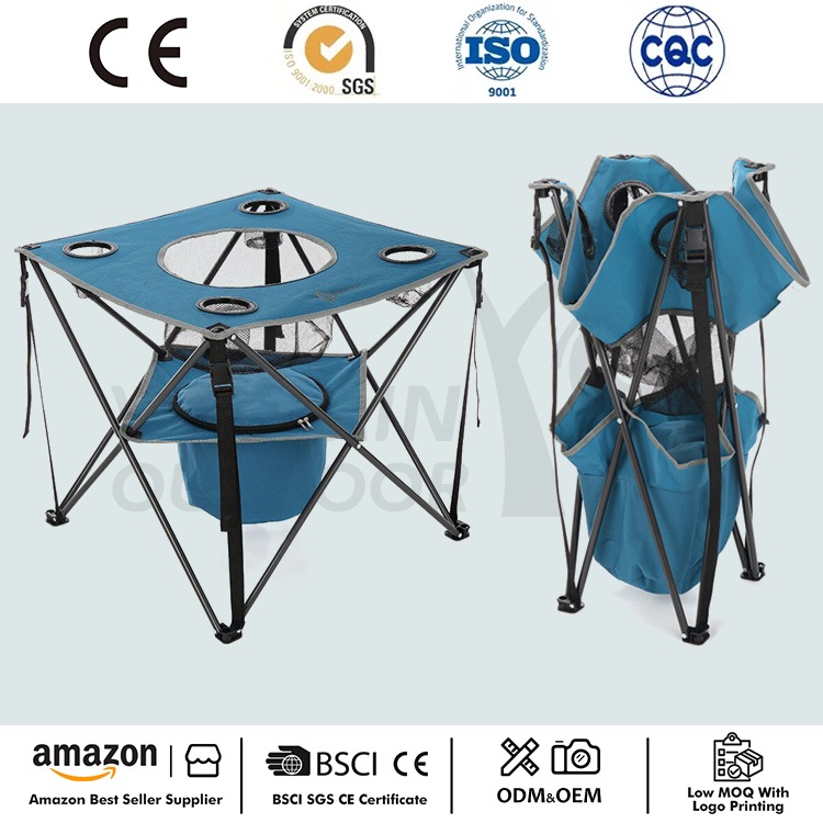 Mesa porta-malas dobrável portátil ao ar livre