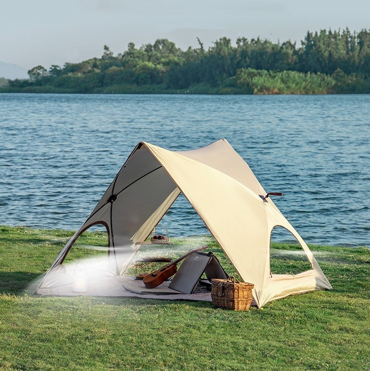 Tenda de praia de abrigo ao ar livre