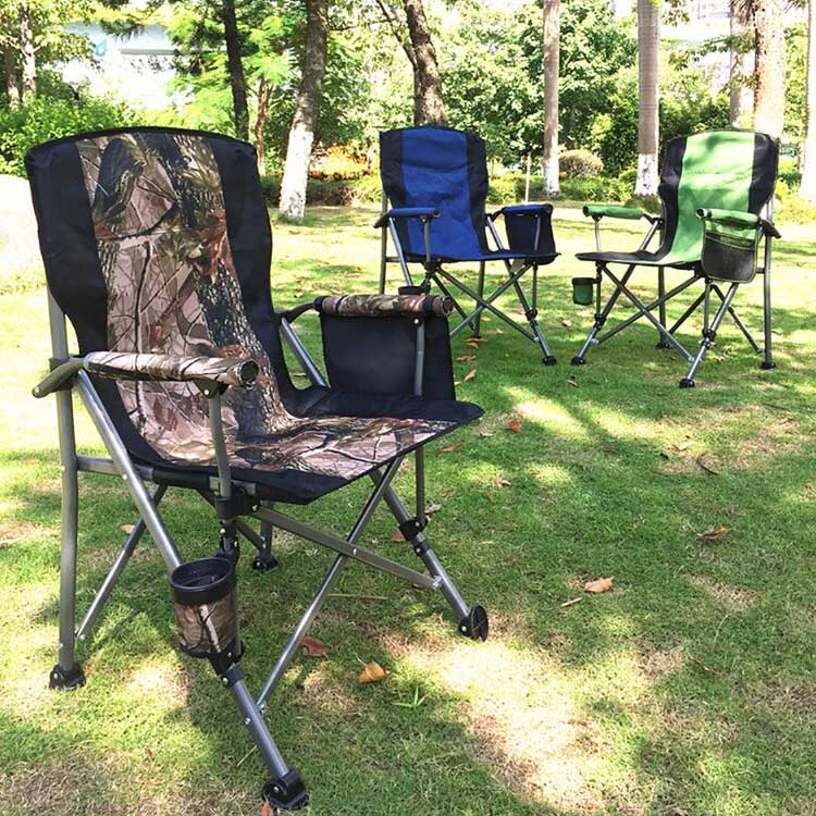 Cadeira dobrável de acampamento portátil