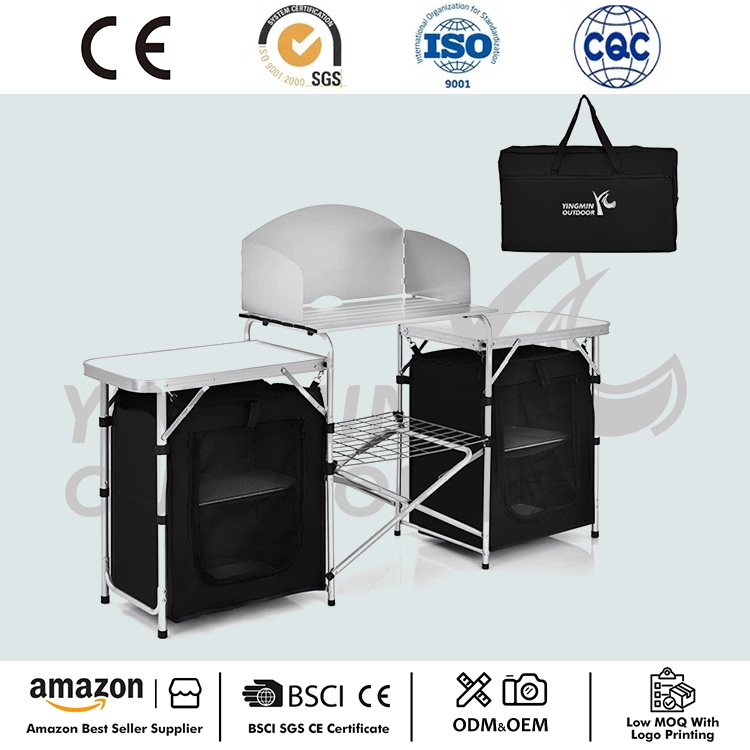 Mesa de cozinha de acampamento portátil