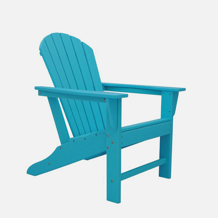 Cadeira Adirondack de madeira de resina para pátio ao ar livre