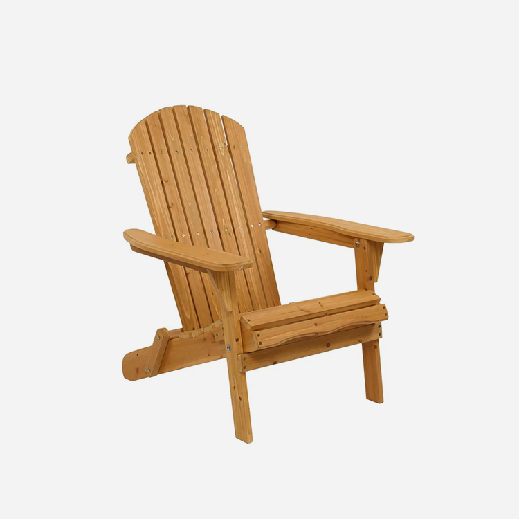 Cadeira Adirondack dobrável para pátio ao ar livre